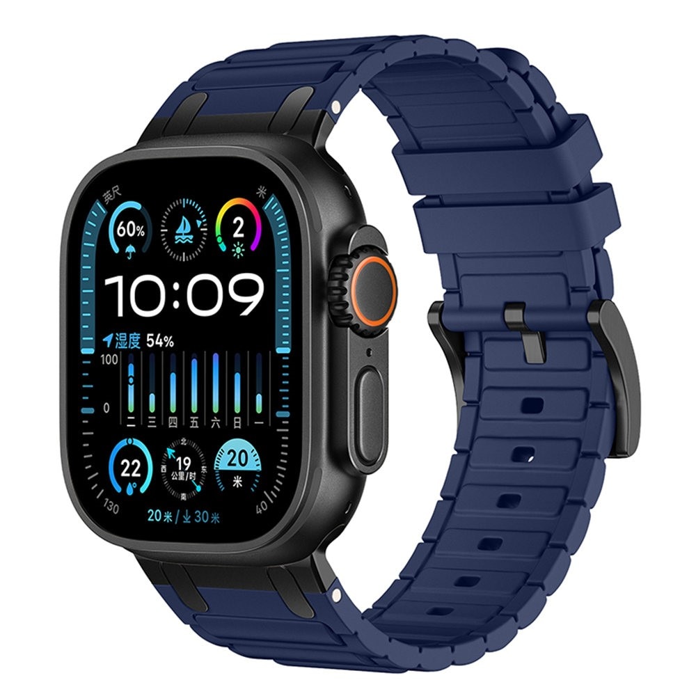 Tough Silicone Strap Apple Watch Ultra 49mm 2nd Gen Mørkeblå