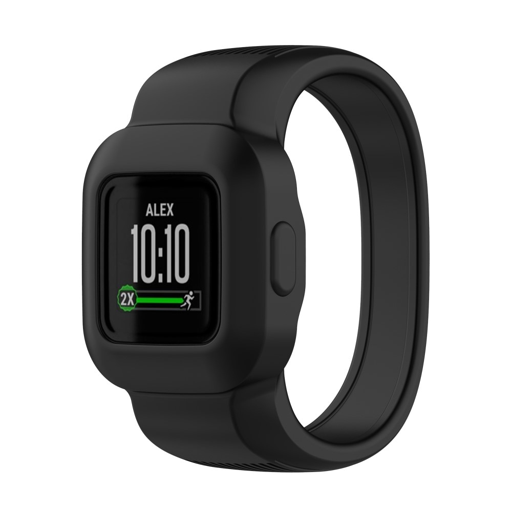 Rem af silikone til Garmin Vivofit Jr. 3 sort