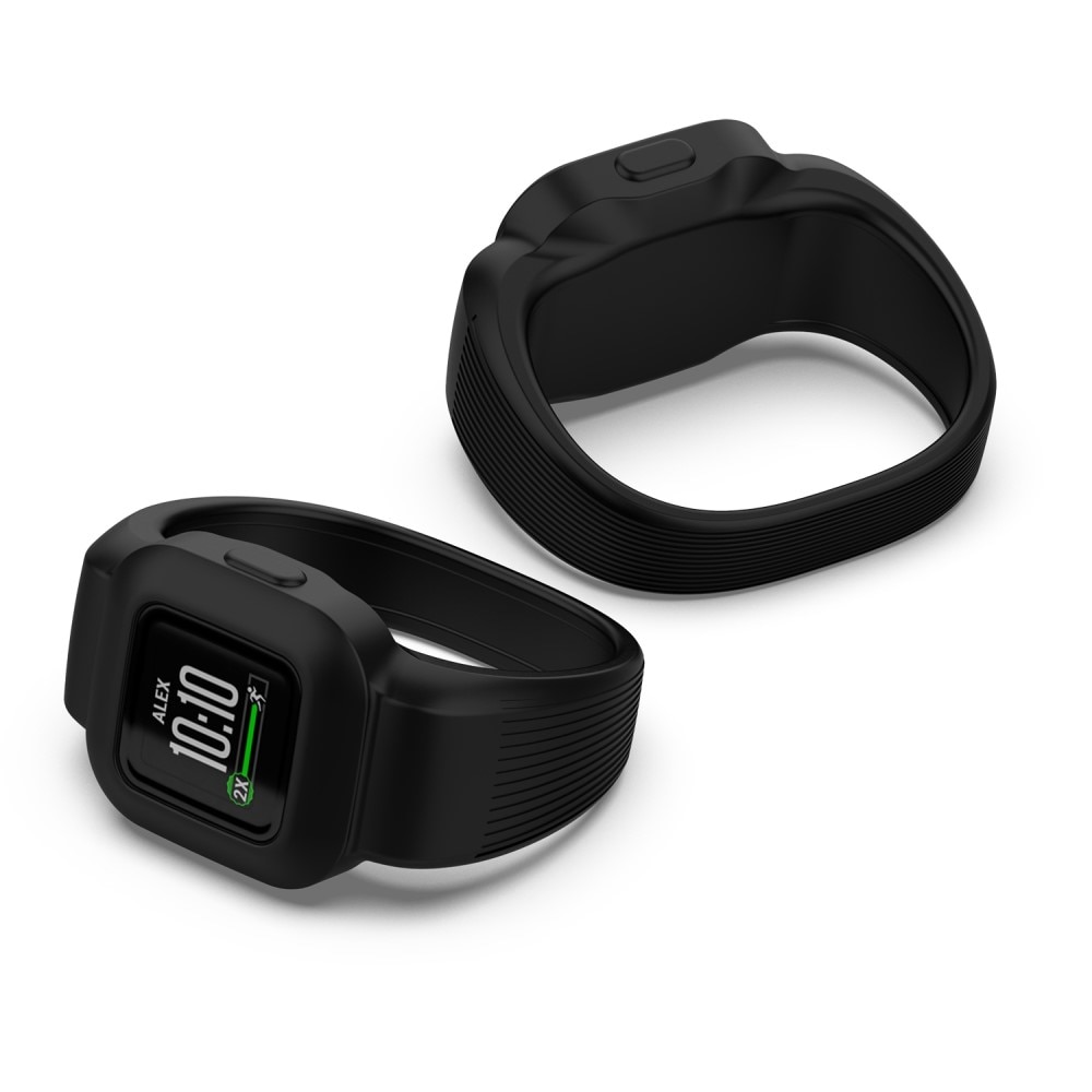 Rem af silikone til Garmin Vivofit Jr. 3 sort