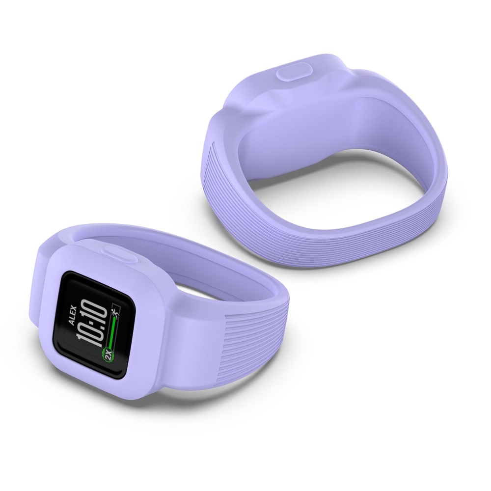 Rem af silikone til Garmin Vivofit Jr. 3 lila