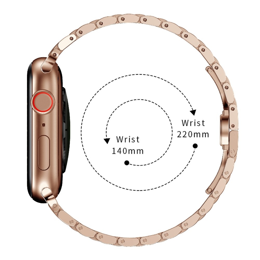 Business Metalarmbånd Apple Watch Series 10 46mm rose guld