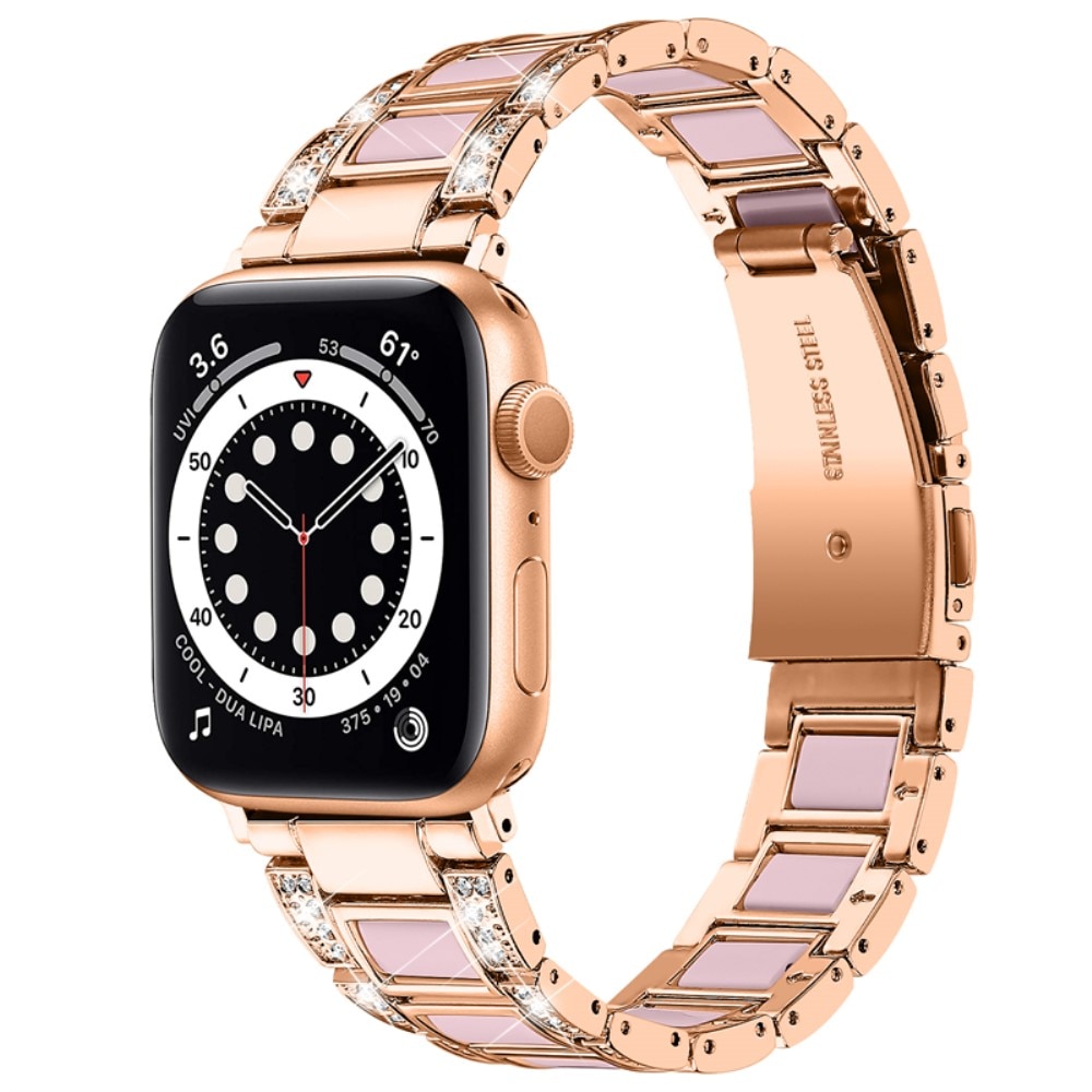 Diamond Bracelet Apple Watch 44mm Rosegold Rose