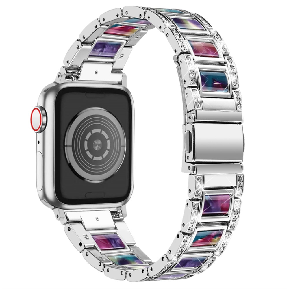 Diamond Bracelet Apple Watch 41mm Series 9 Silver Space