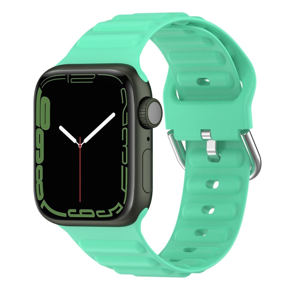 Resistant Silikonearmbånd Apple Watch 45mm Series 9 grøn