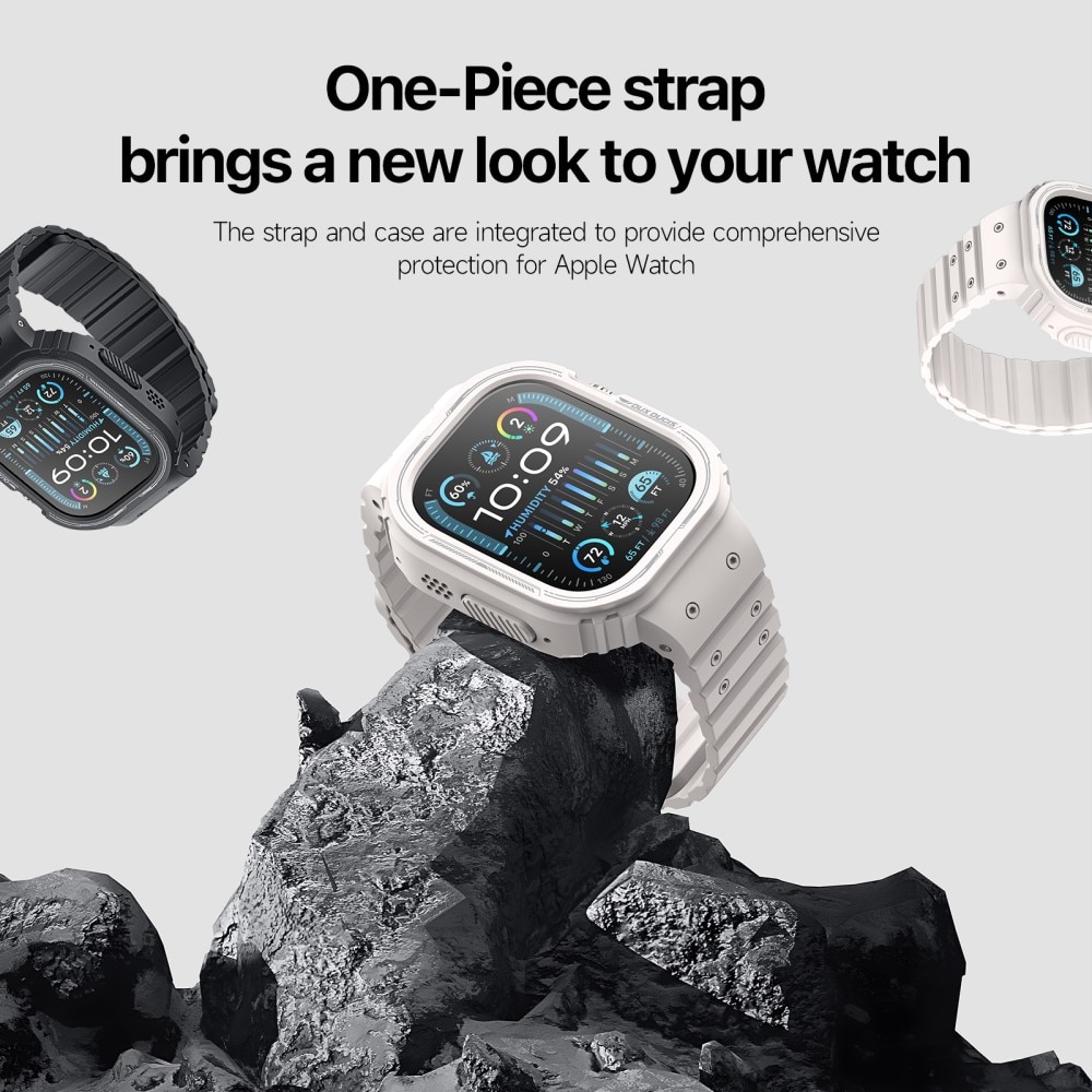 OA Series Cover + Silikonearmbånd Apple Watch Ultra 49mm hvid