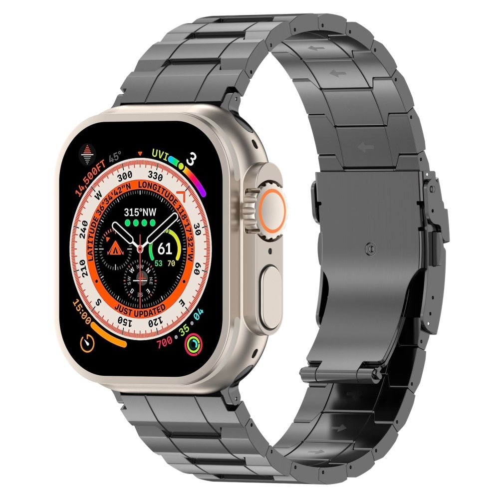 Elevate Titaniumarmbånd Apple Watch 41mm Series 7 grå