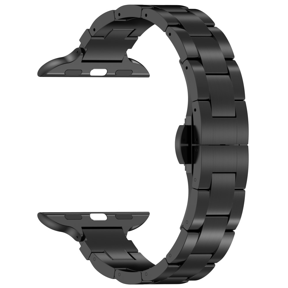 Slim Titaniumarmbånd Apple Watch 41mm Series 8 sort