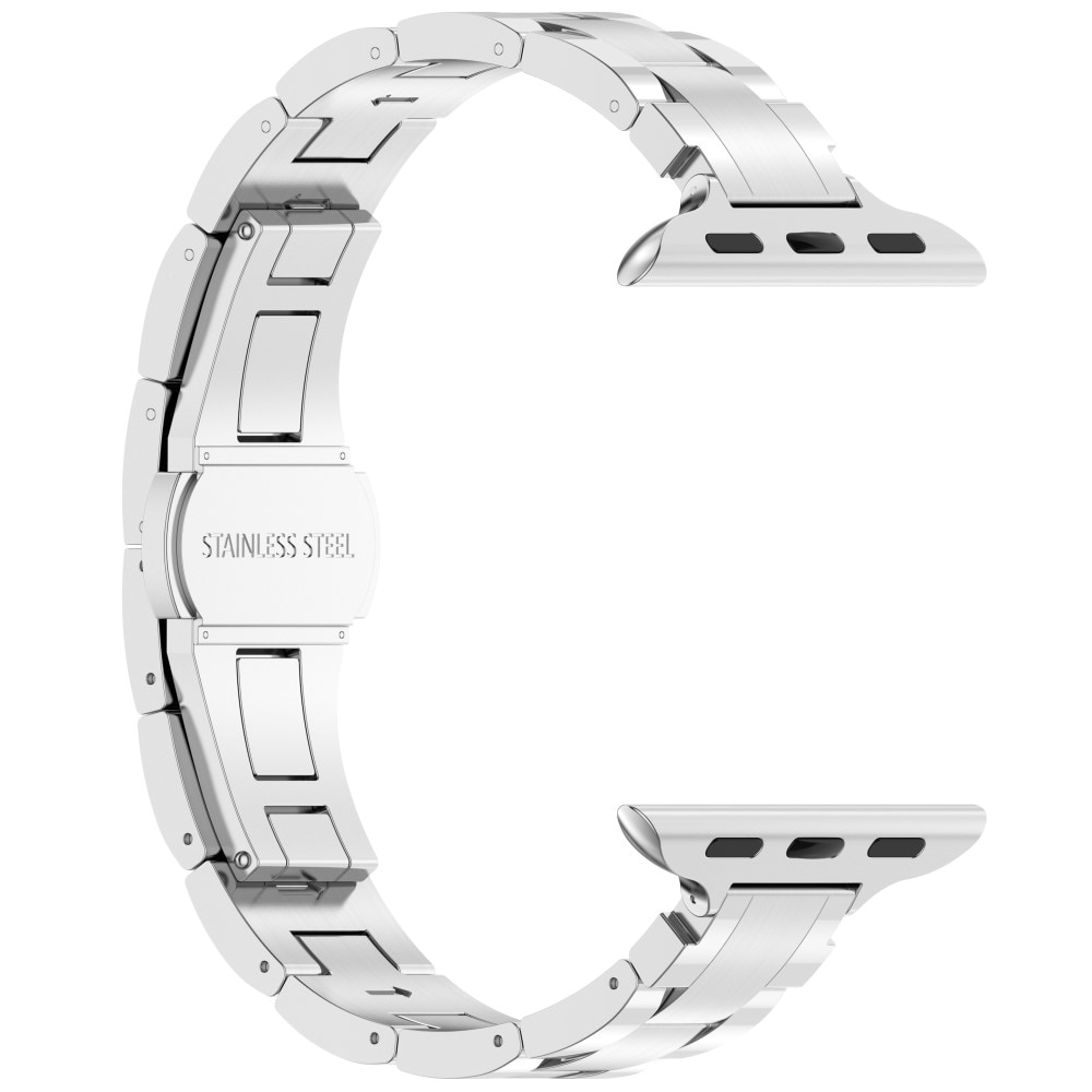 Slim Titaniumarmbånd Apple Watch 41mm Series 9 sølv