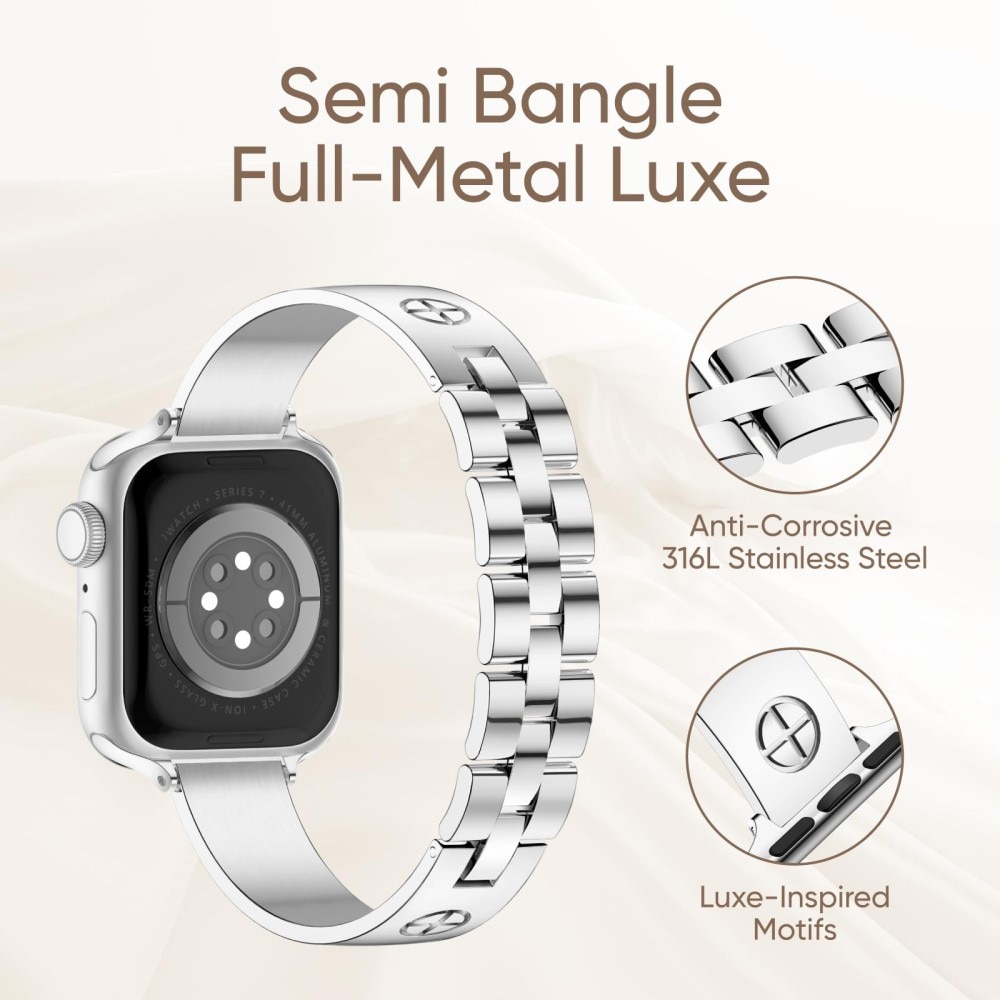 Bangle Cross Bracelet Apple Watch 41mm Series 9 guld