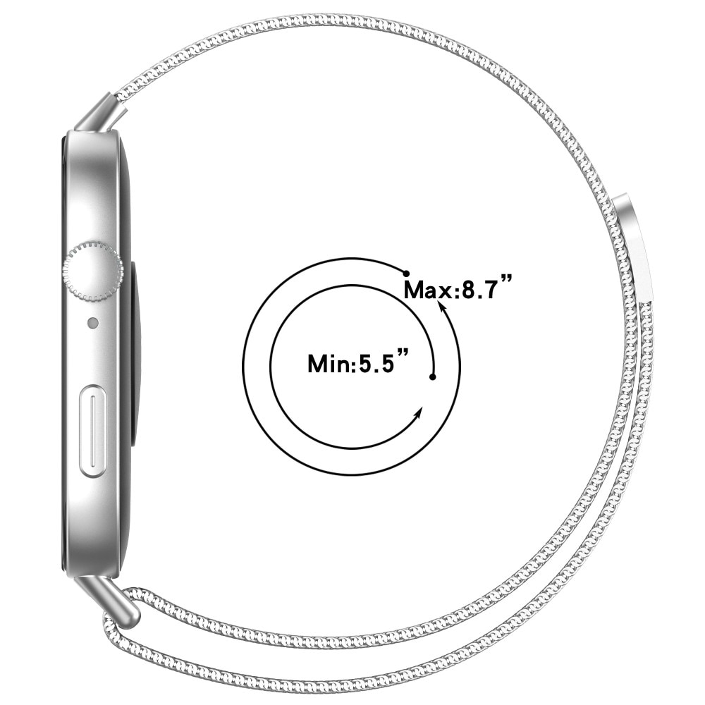 Armbånd Milanese Huawei Watch Fit 3 sølv