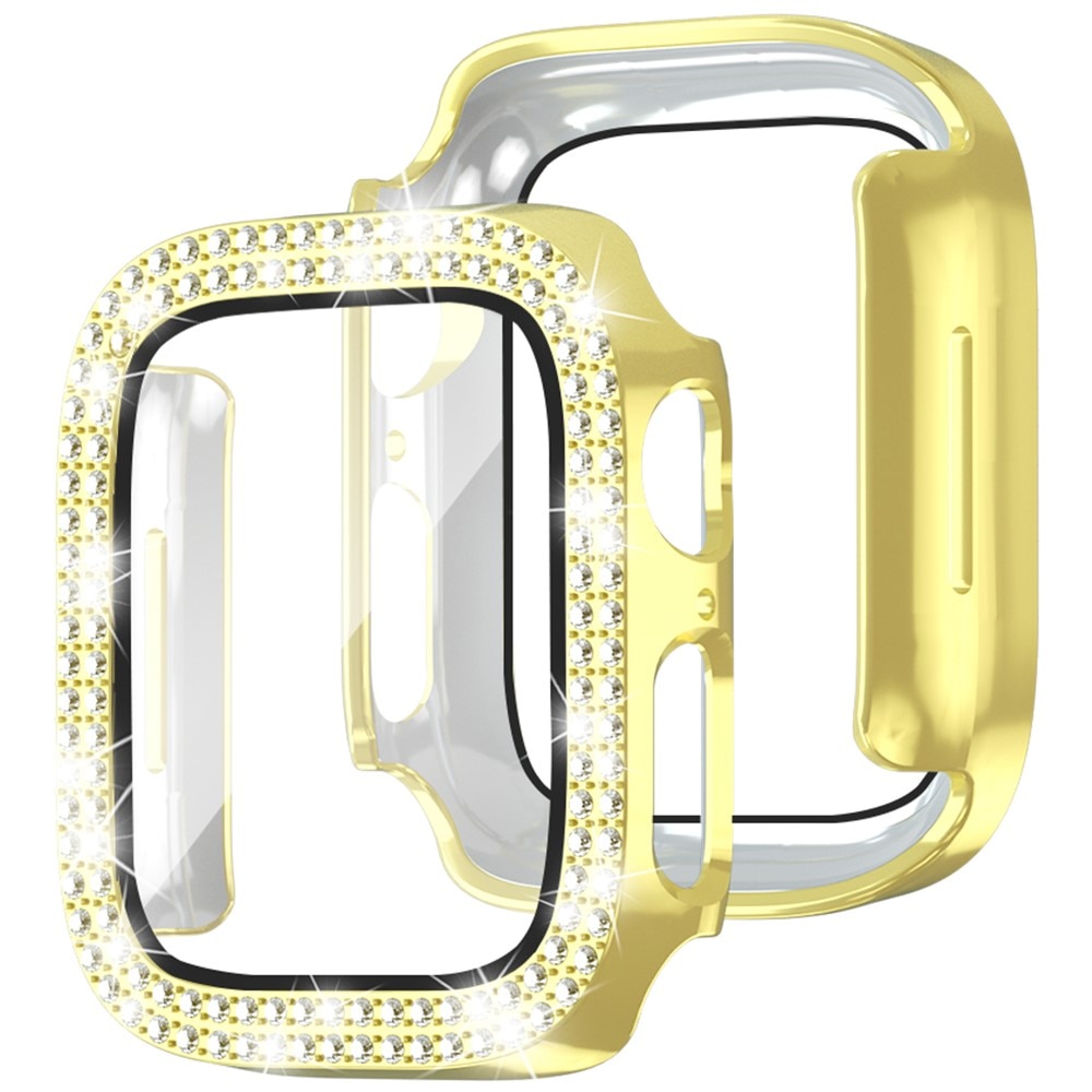 Full Cover Case Rhinestone Apple Watch SE 44mm guld