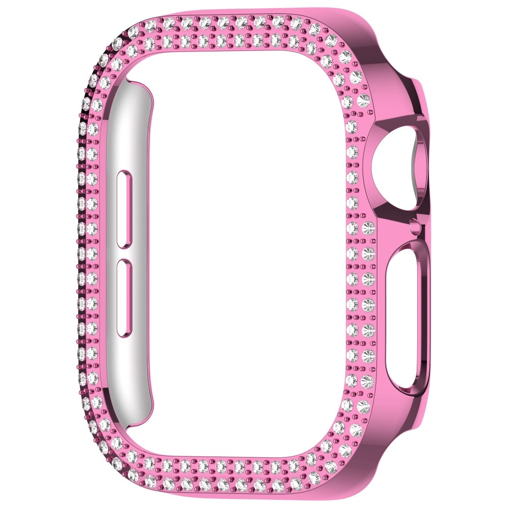 Apple Watch Series 10 42mm Rhinestone cover lyserød