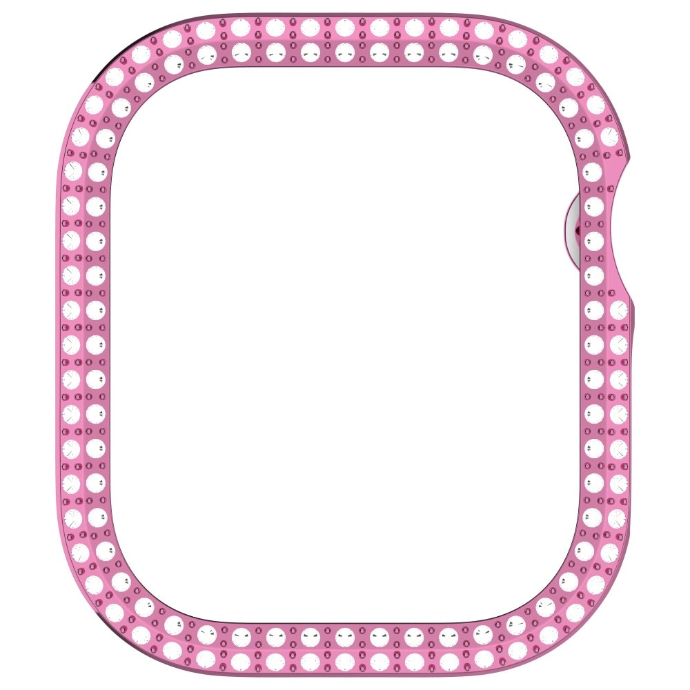 Apple Watch Series 10 42mm Rhinestone cover lyserød