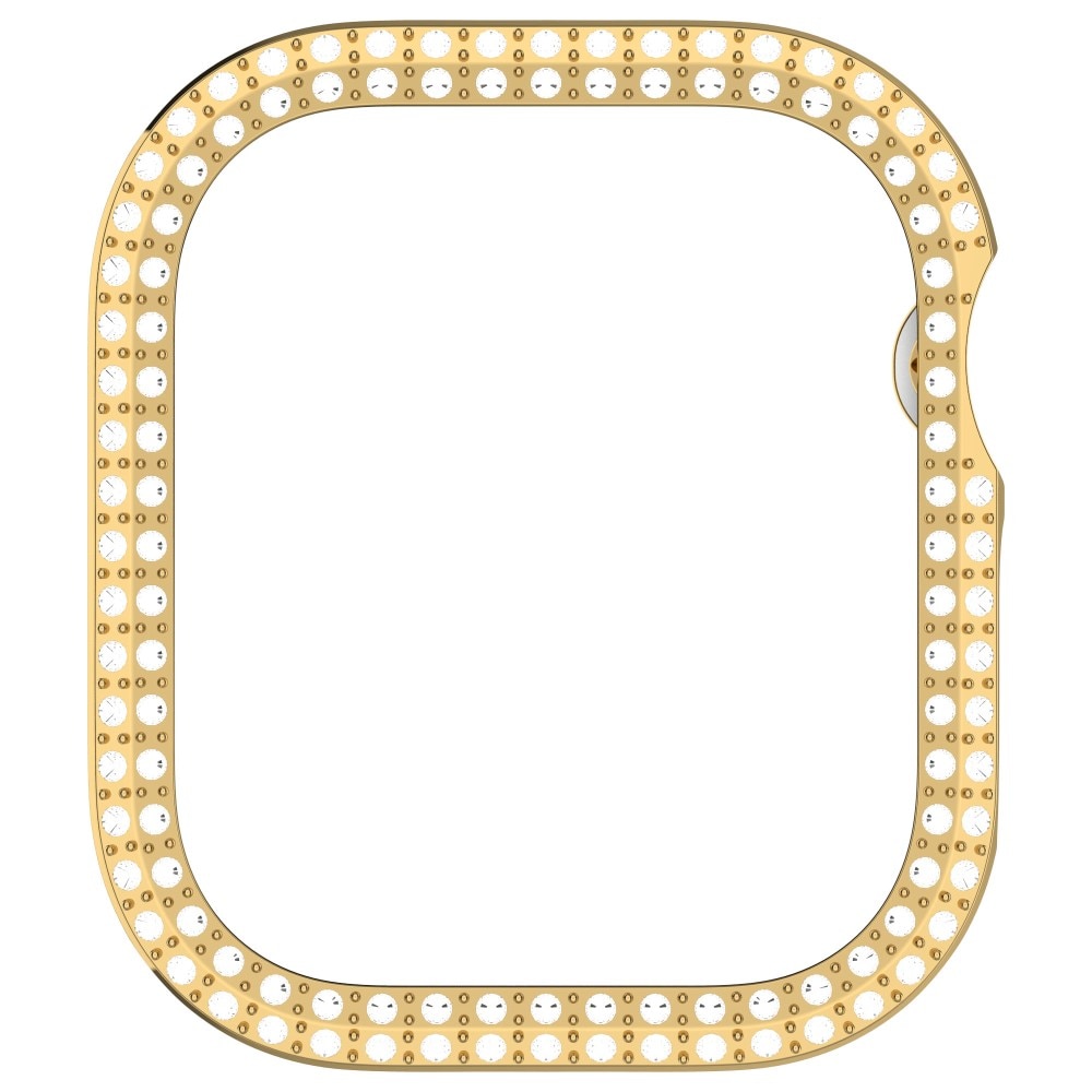 Apple Watch Series 10 42mm Rhinestone cover guld