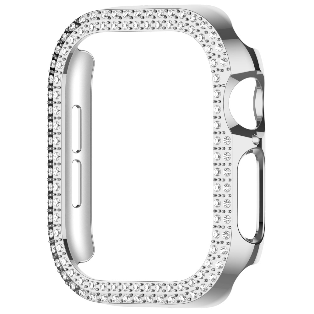 Apple Watch Series 10 42mm Rhinestone cover sølv