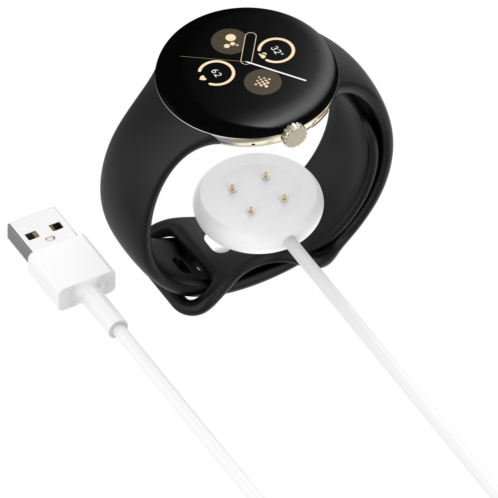 Google Pixel Watch 2  Magnetisk oplader Hvid