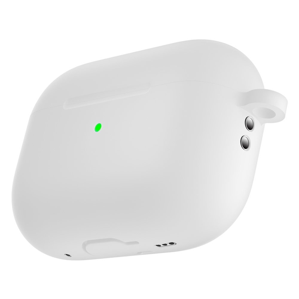 Silikonecover med karabinhage Apple AirPods Pro 2 hvid