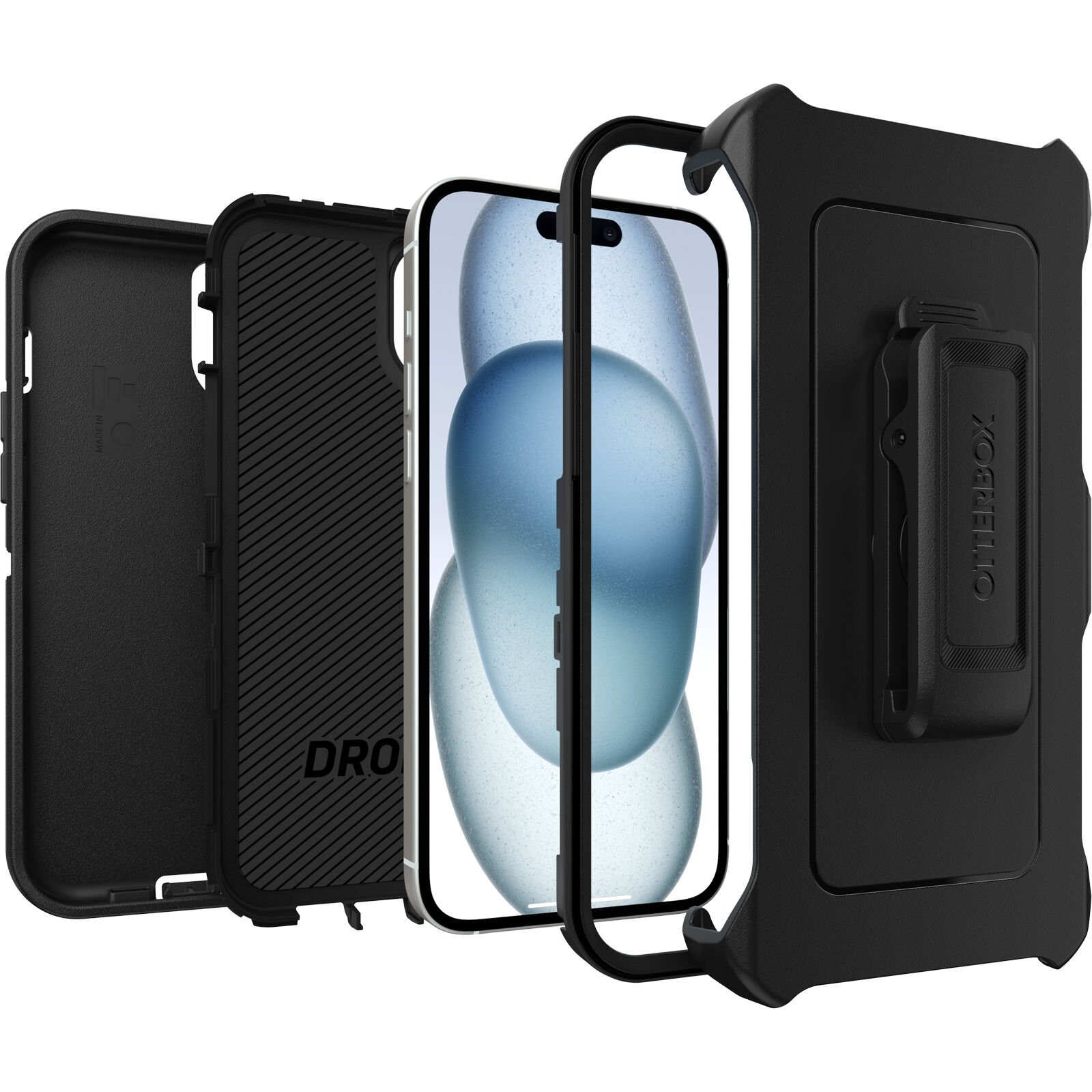 Defender Cover iPhone 15 Plus sort