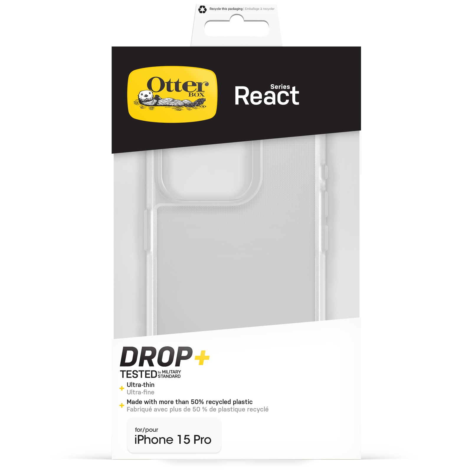 React Cover iPhone 15 Pro Clear