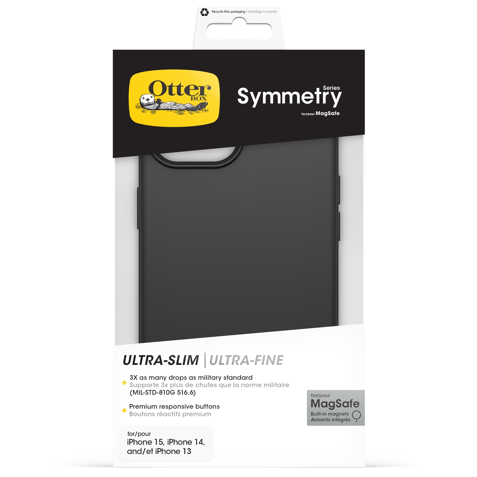 Symmetry Plus MagSafe Cover iPhone 15 Black