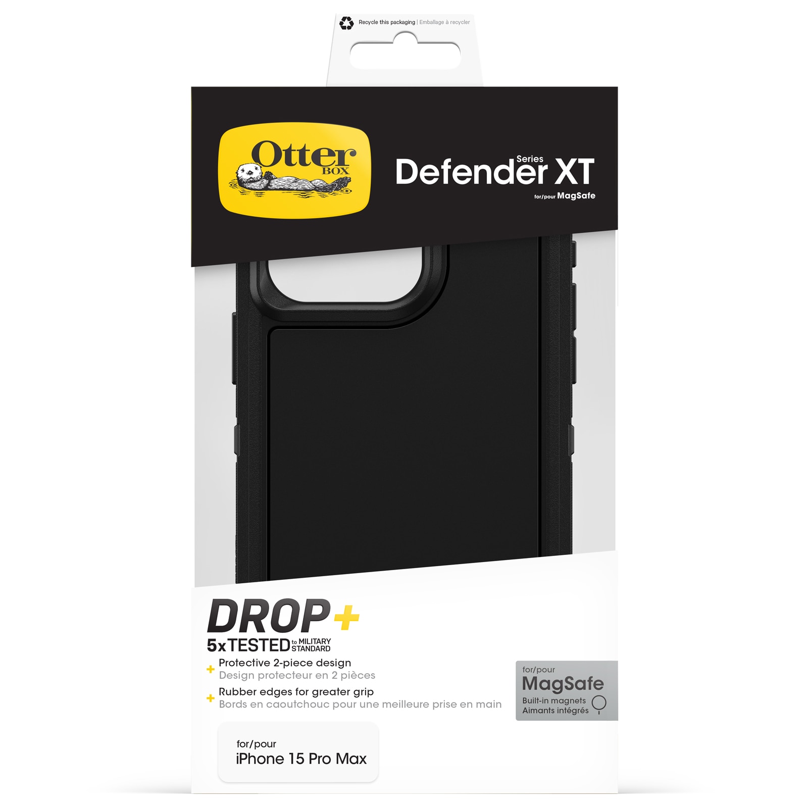 Defender XT Cover iPhone 15 Pro Max sort