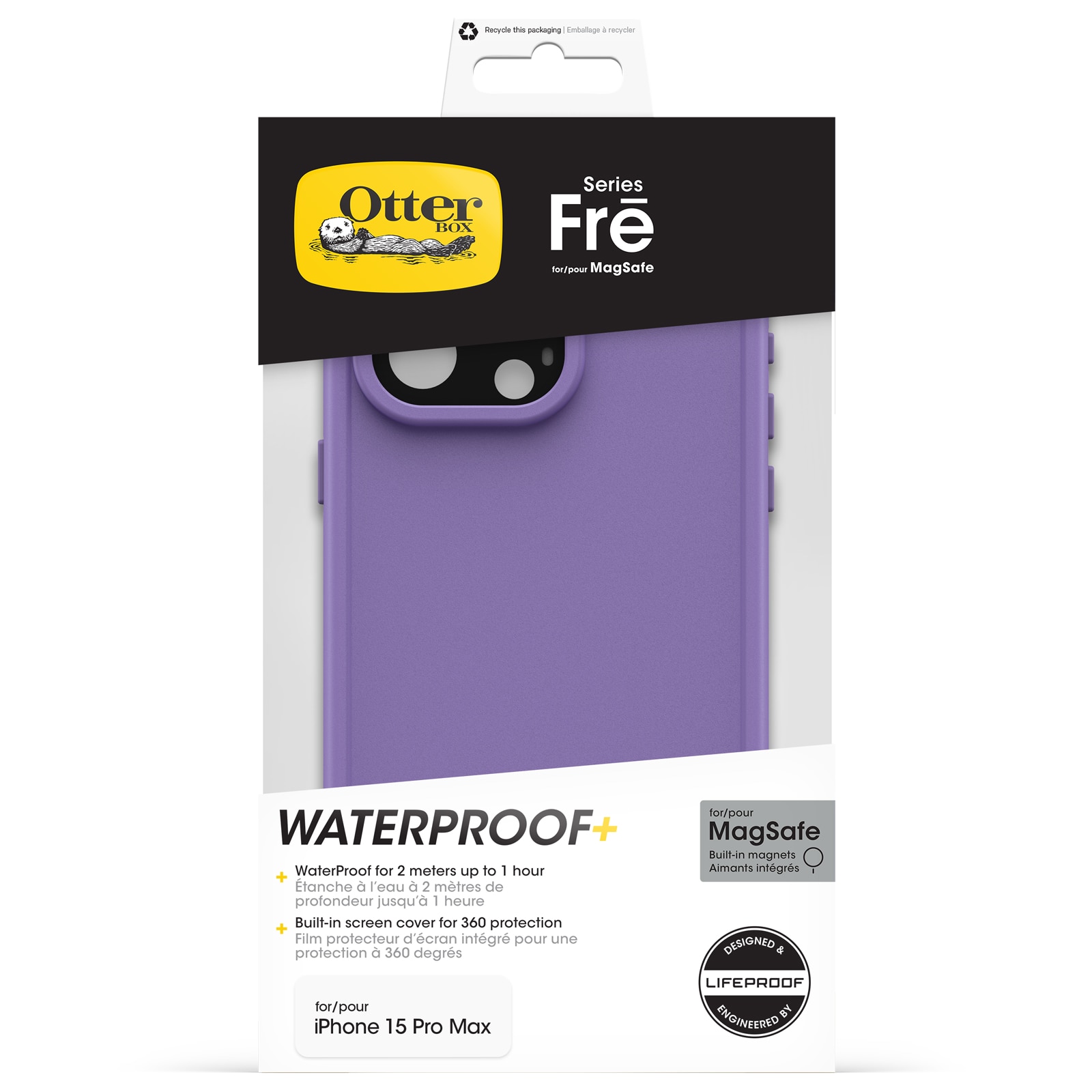 FRE MagSafe Cover iPhone 15 Pro Max Plum