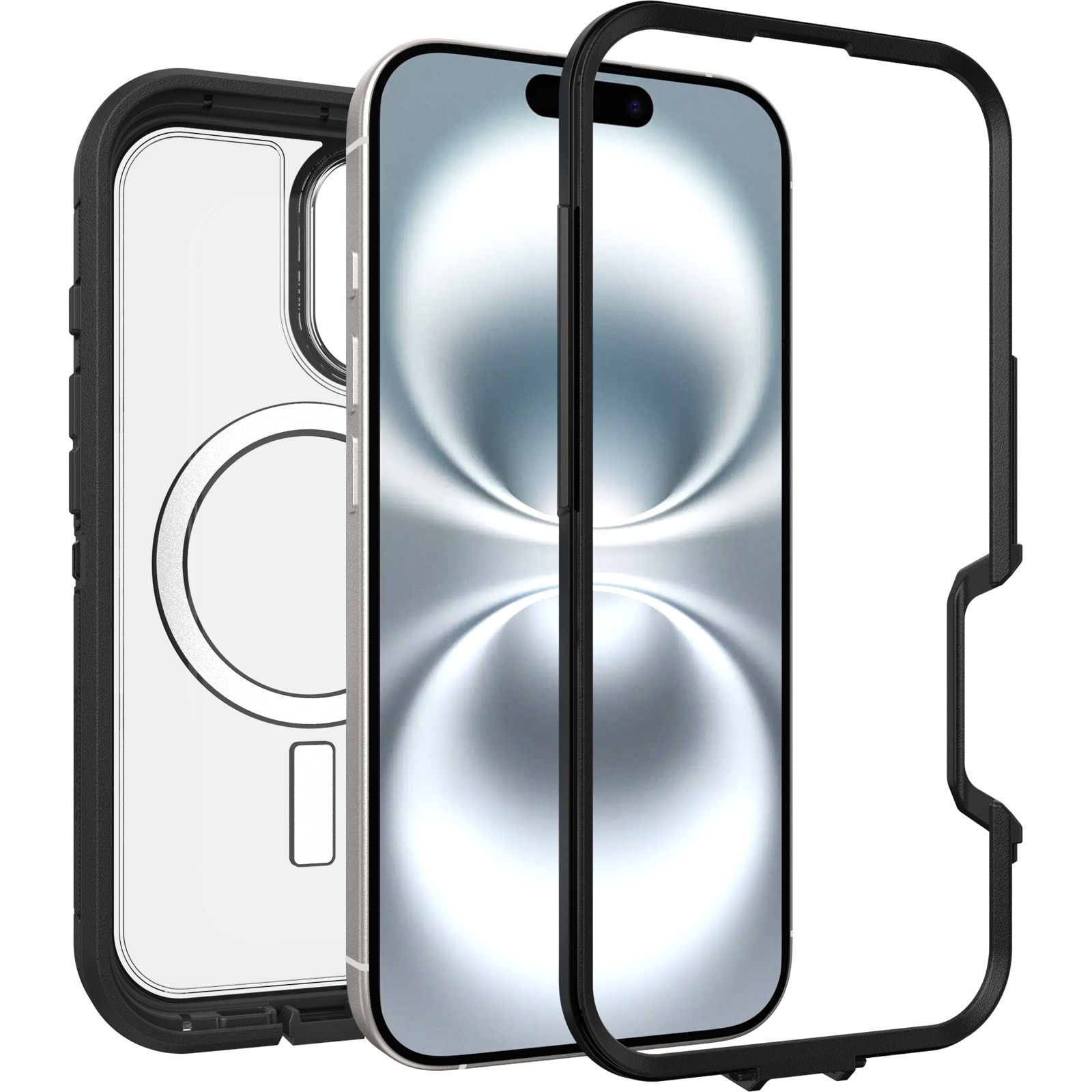 Defender XT Cover iPhone 16 Clear/Black