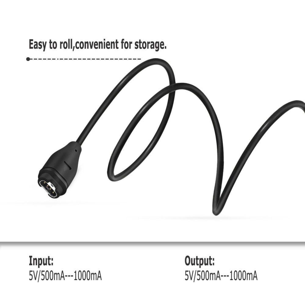 Garmin Venu 2s opladerkabel 1 m Sort