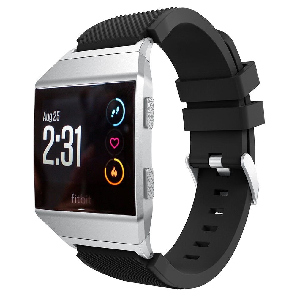 Rem af silikone til Fitbit Ionic sort