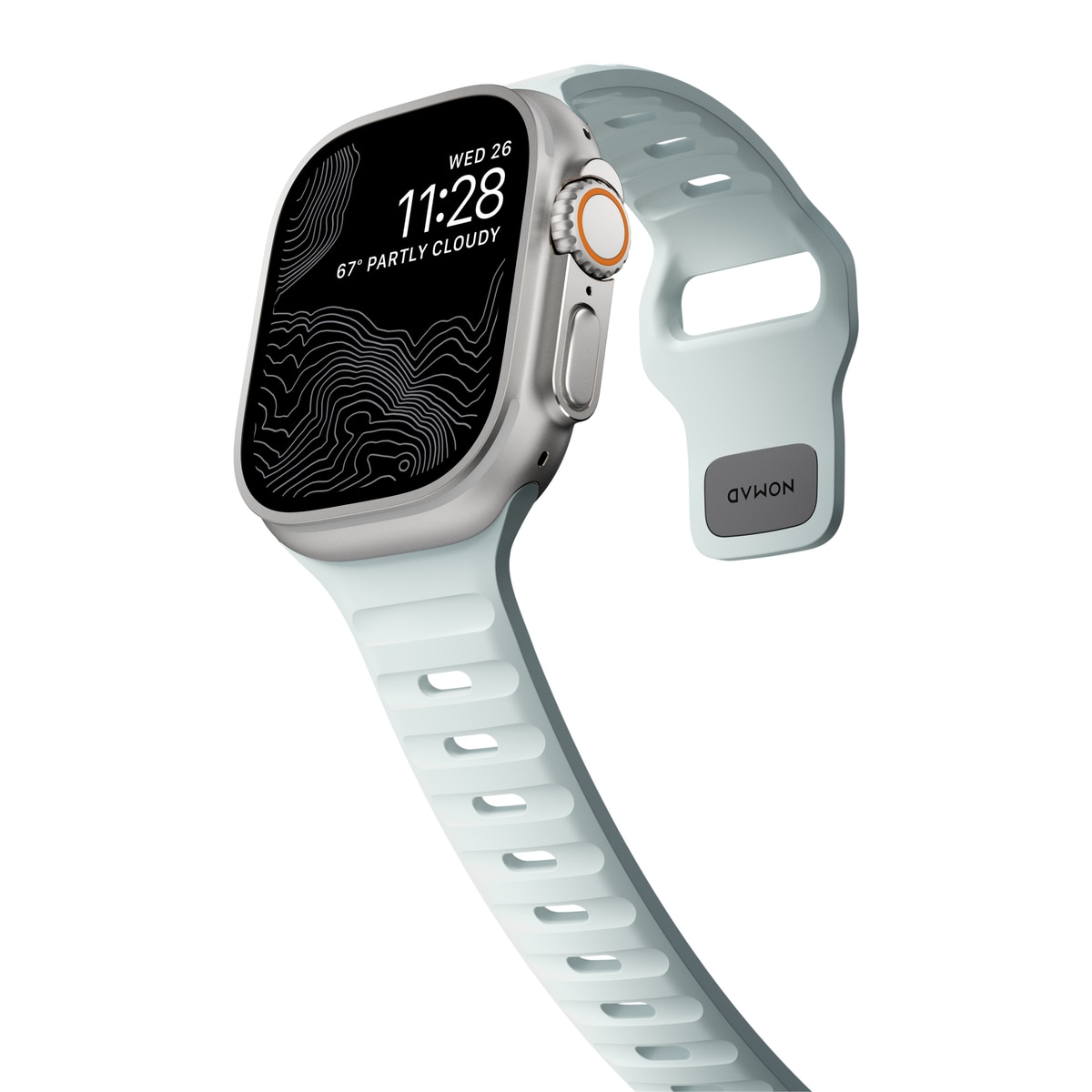 Apple Watch Series 9 45mm Sport Band Icy Blue Glow - Limited edition