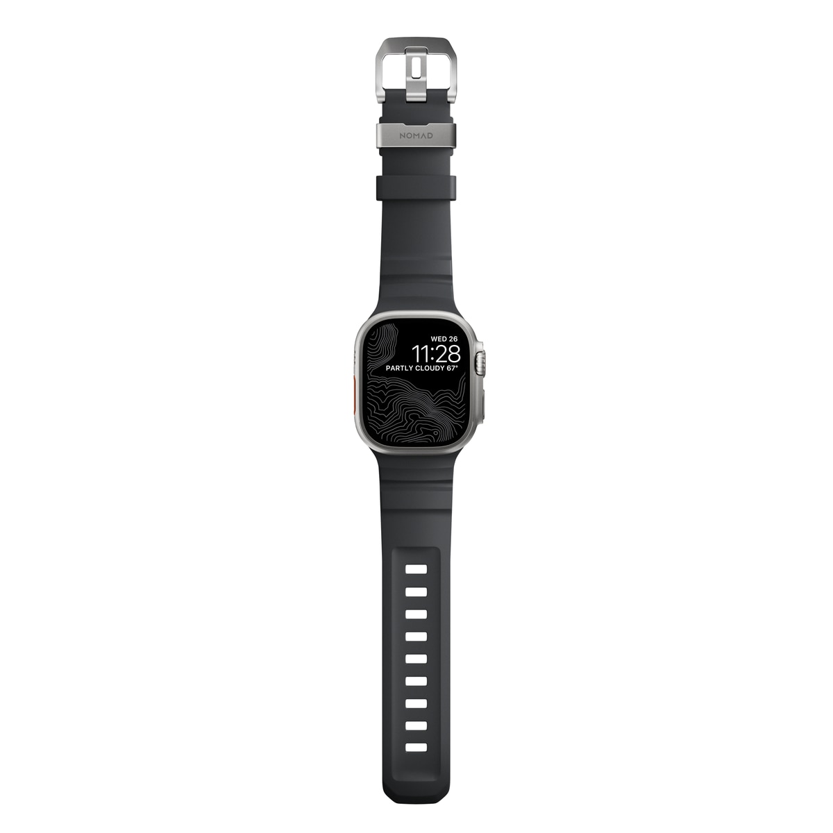 Apple Watch Series 9 45mm Rocky Point Band Storm (Natural Hardware)