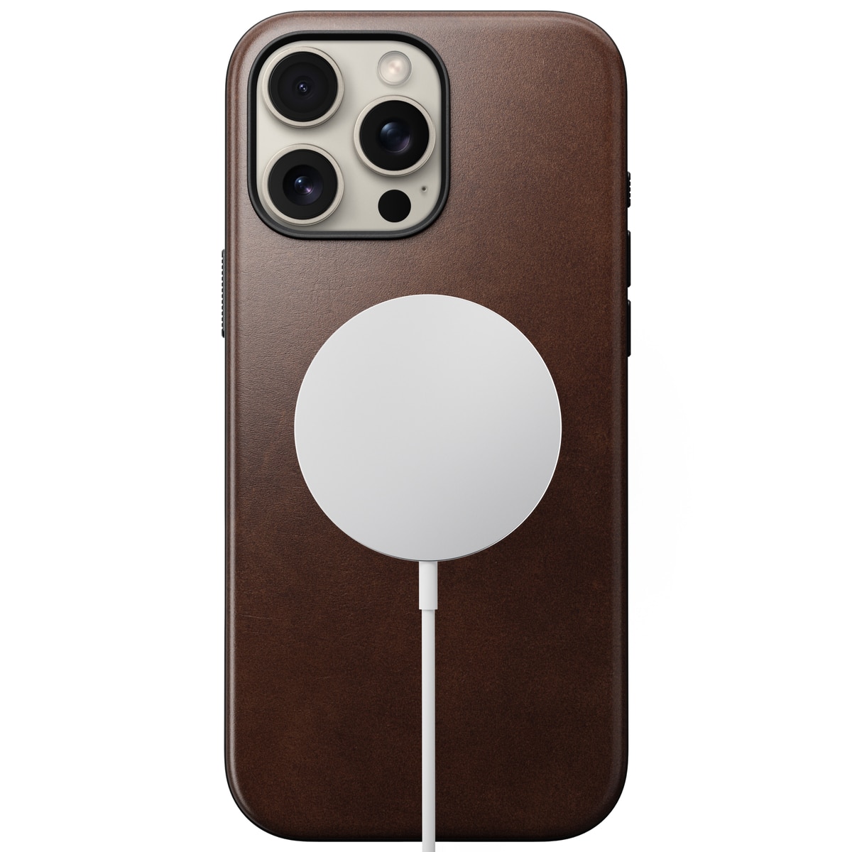 iPhone 16 Pro Max Modern Case Horween Leather MagSafe Rustic Brown