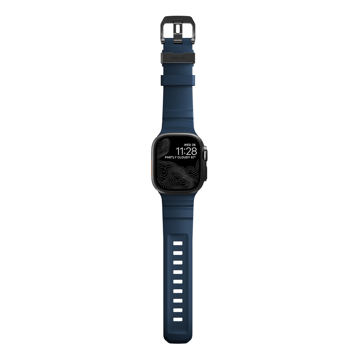 Apple Watch Series 9 45mm Rocky Point Band Atlantic (Black Hardware)