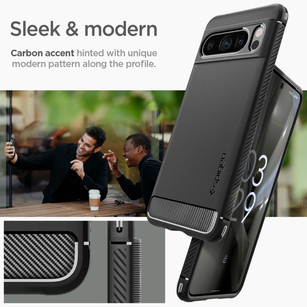 Google Pixel 8 Pro Case Rugged Armor Black