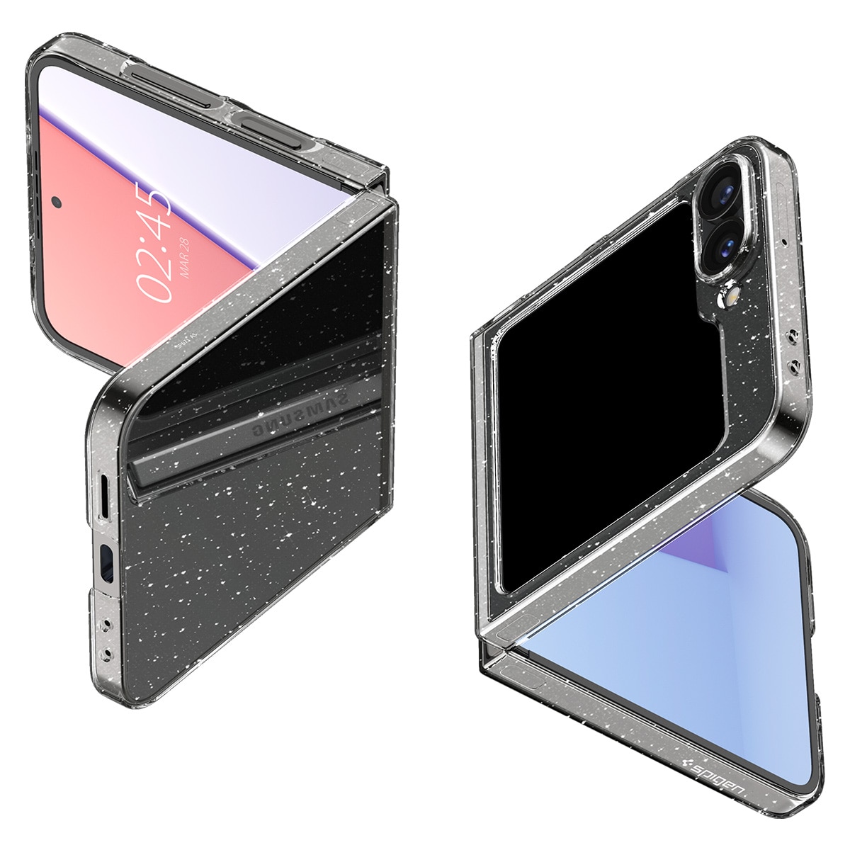 Samsung Galaxy Z Flip 6 Case AirSkin Crystal Quartz Glitter