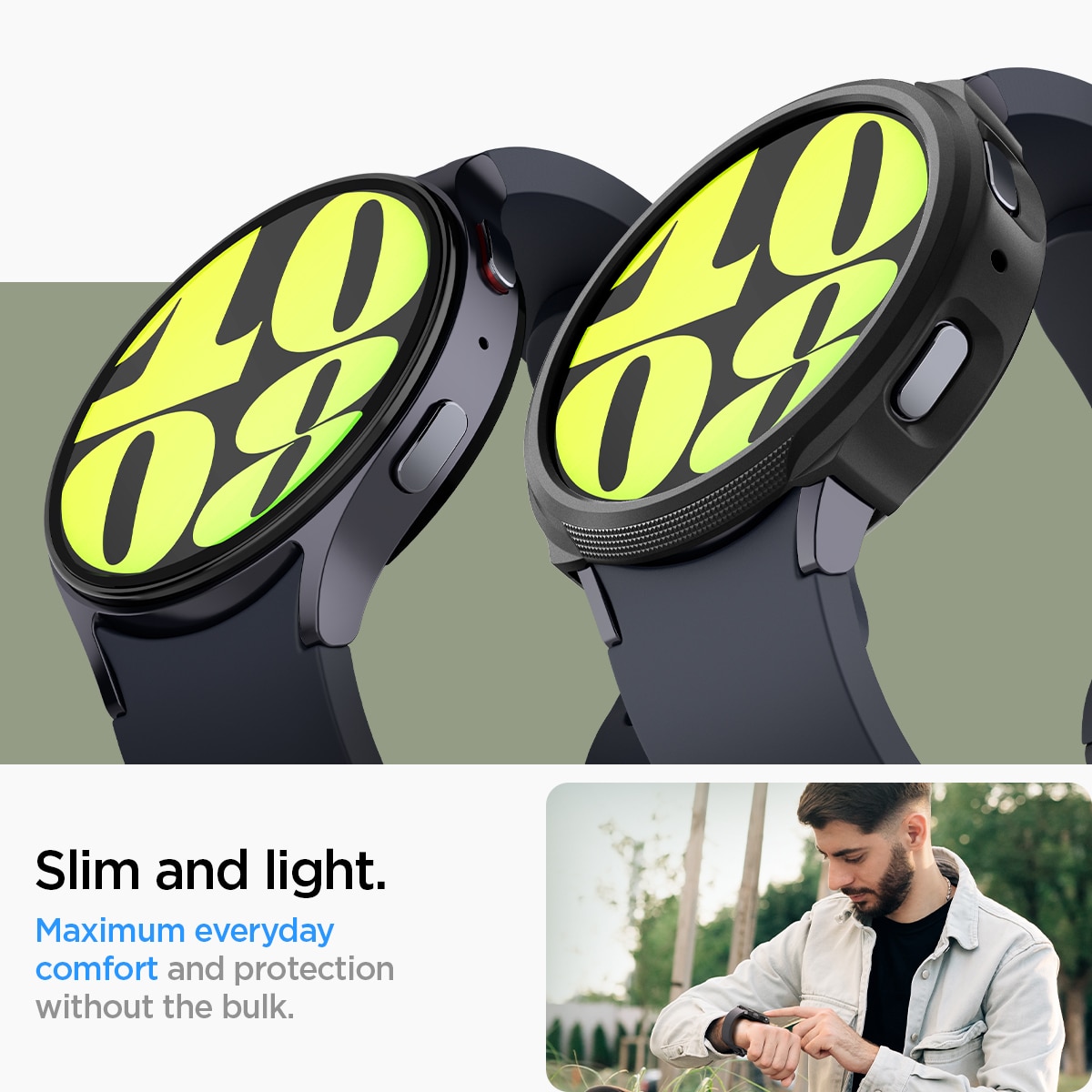 Samsung Galaxy Watch 7 40mm Cover Liquid Air Black