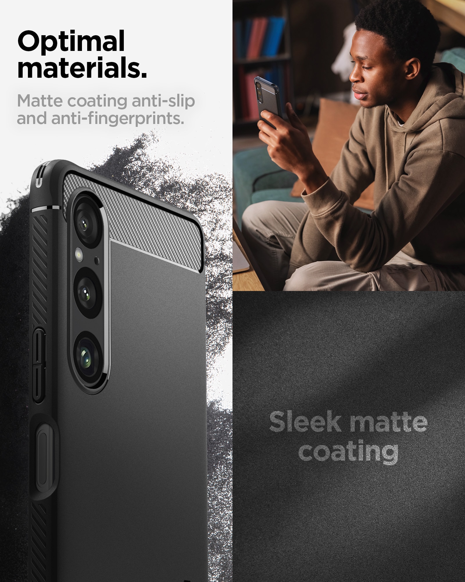 Sony Xperia 1 VI Case Rugged Armor Black