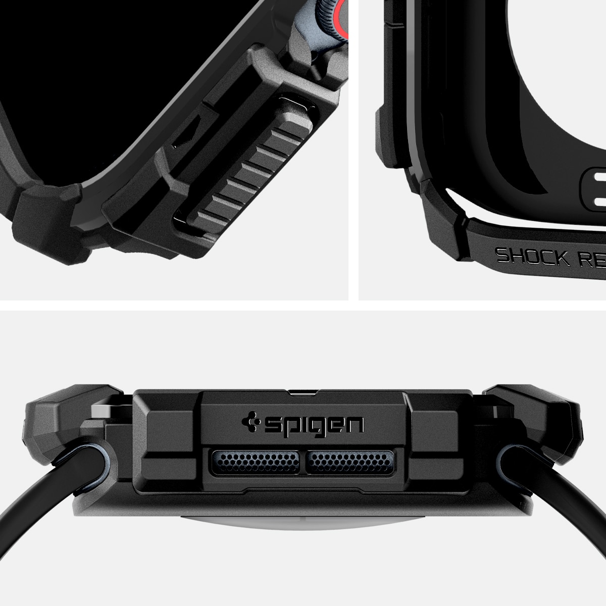 Apple Watch Series 10 42mm Case Rugged Armor Black