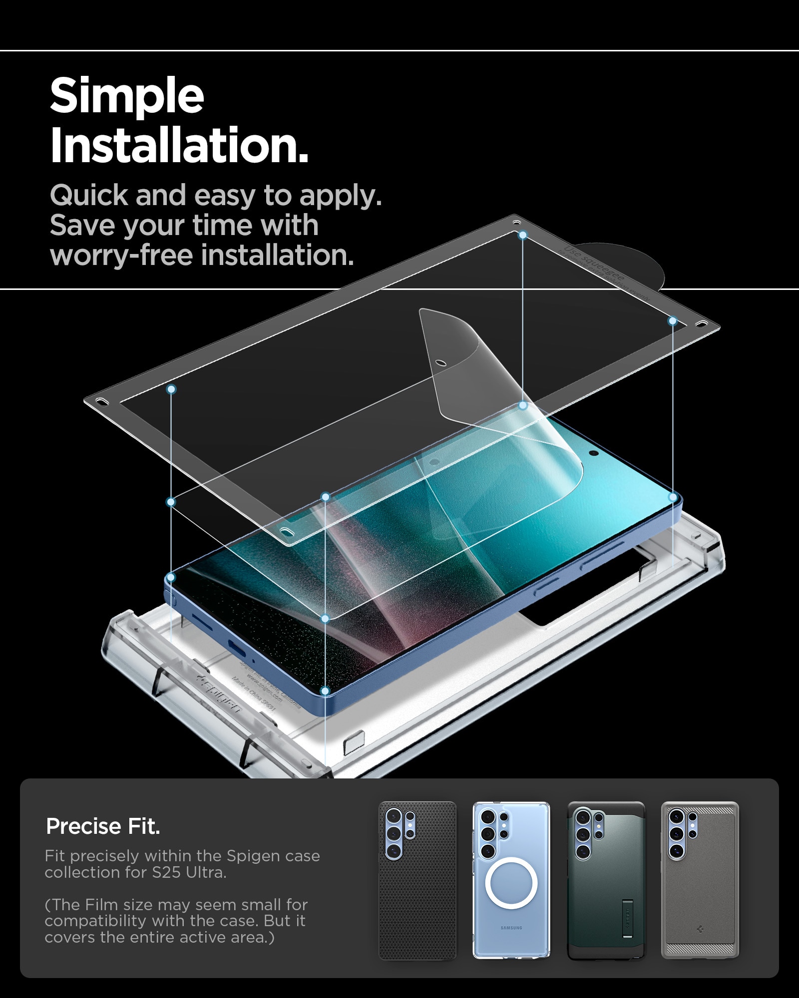 Samsung Galaxy S25 Ultra Screen Protector EliteShield EZ Fit