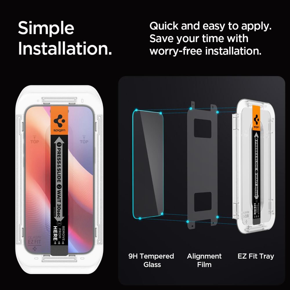 iPhone 16 Pro Max Screen Protector GLAS.tR EZ Fit (2-pack)