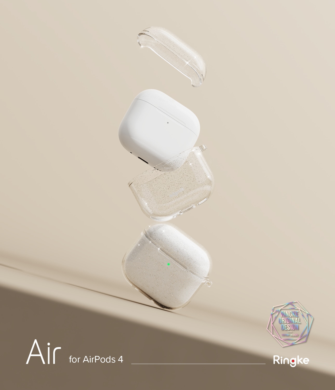 Air Case Apple AirPods 4 Glitter Clear