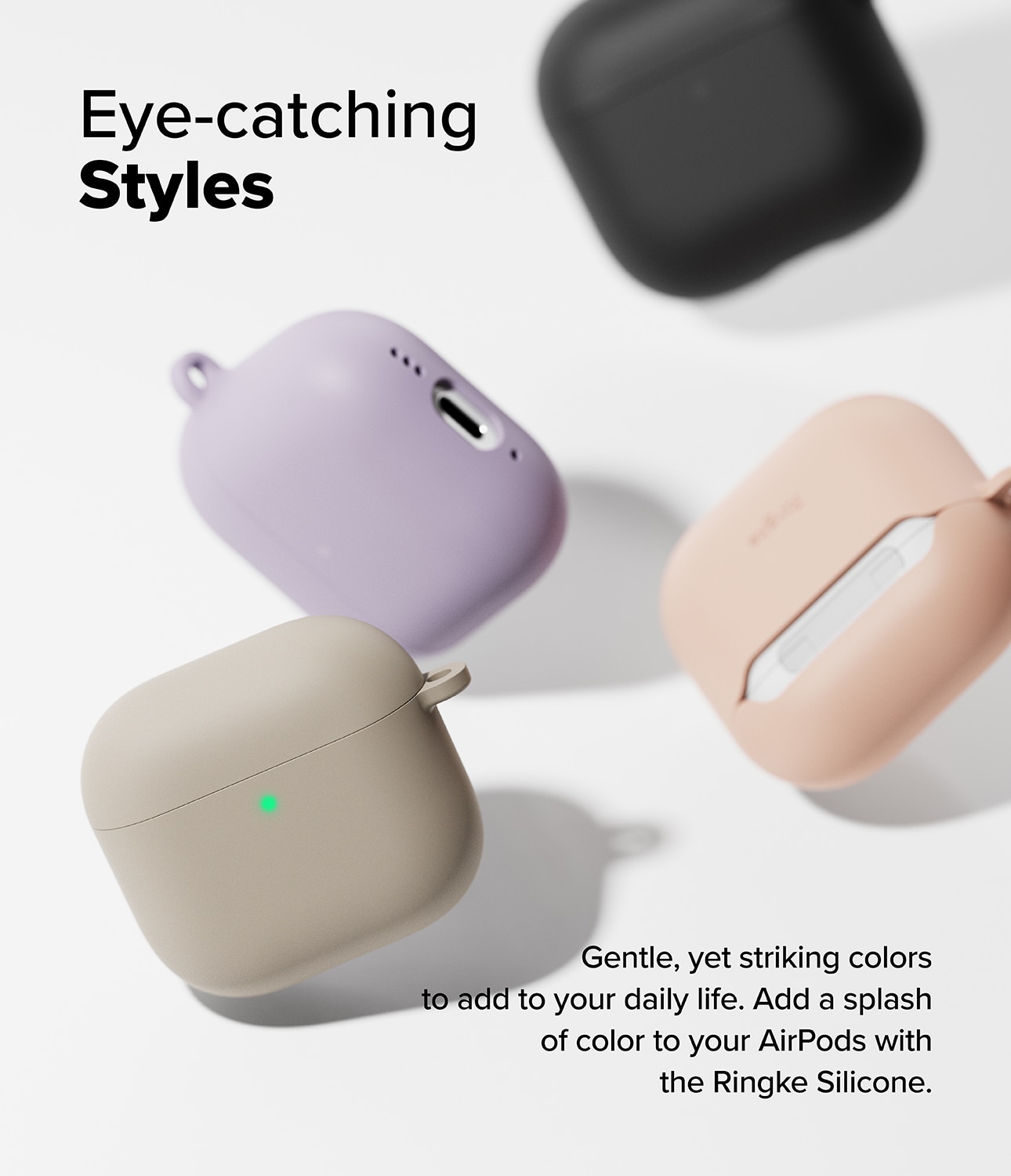 Silicone  Cover Apple AirPods 4 Light Purple