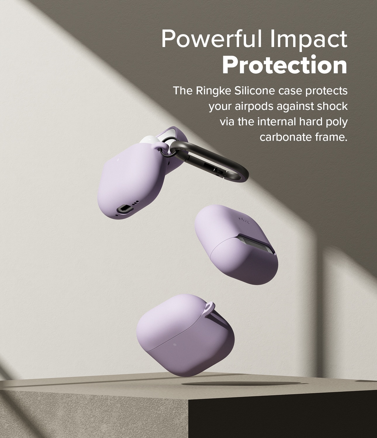 Silicone  Cover Apple AirPods 4 Light Purple