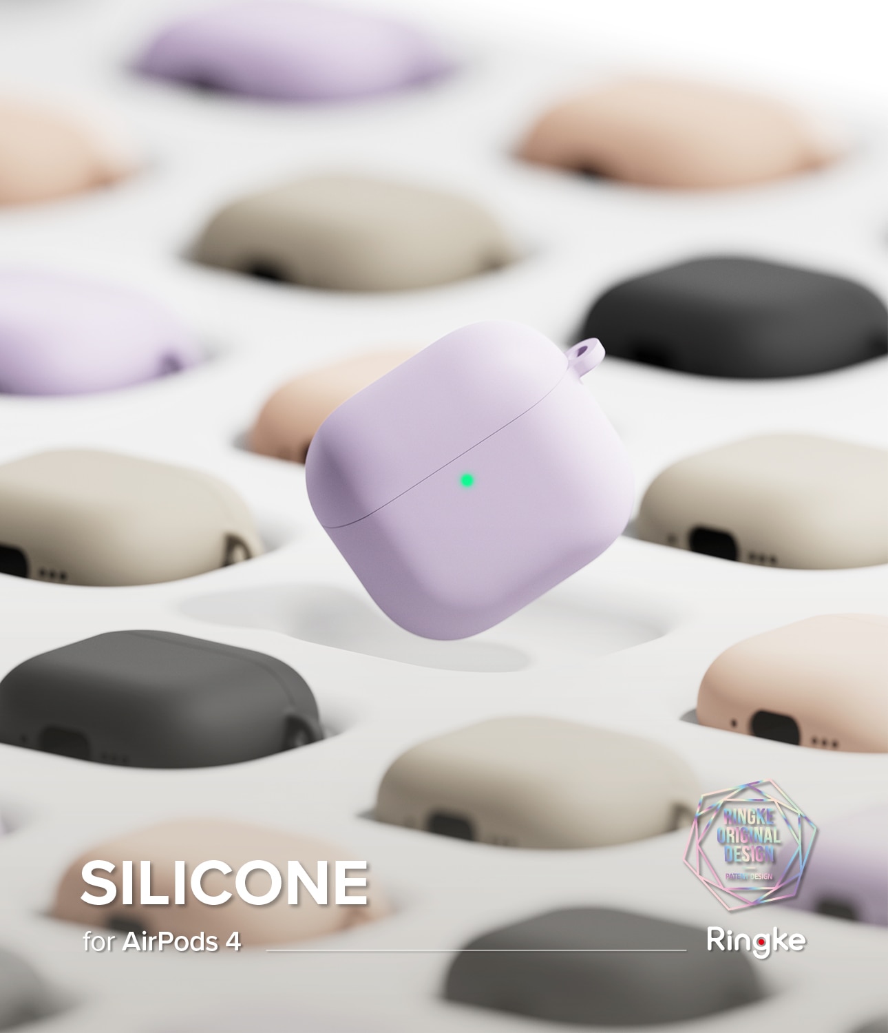 Silicone  Cover Apple AirPods 4 Pink Sand