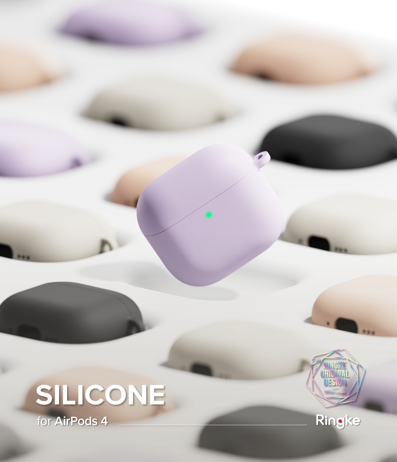 Silicone  Cover Apple AirPods 4 Stone