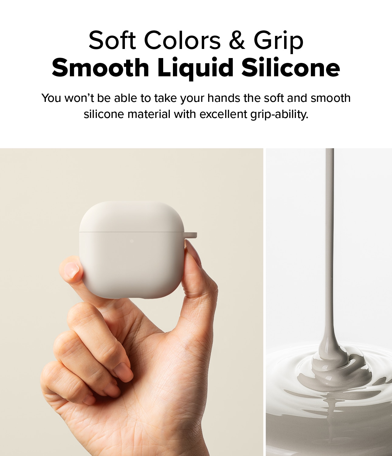 Silicone  Cover Apple AirPods 4 Stone