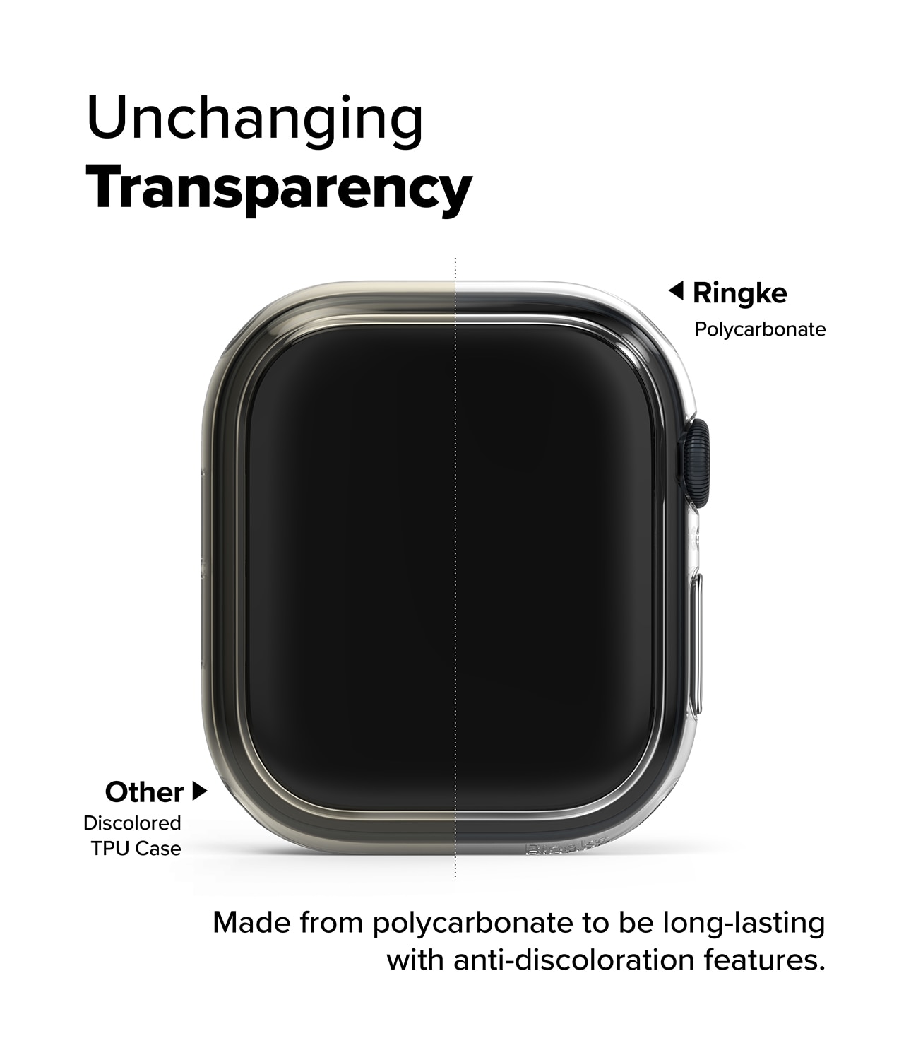 Slim Case (2-pack) Apple Watch Series 10 42mm Matte Black & Clear