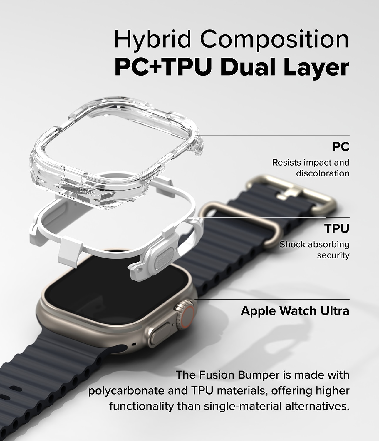 Fusion Bumper  Apple Watch Ultra 49mm 2nd Gen White