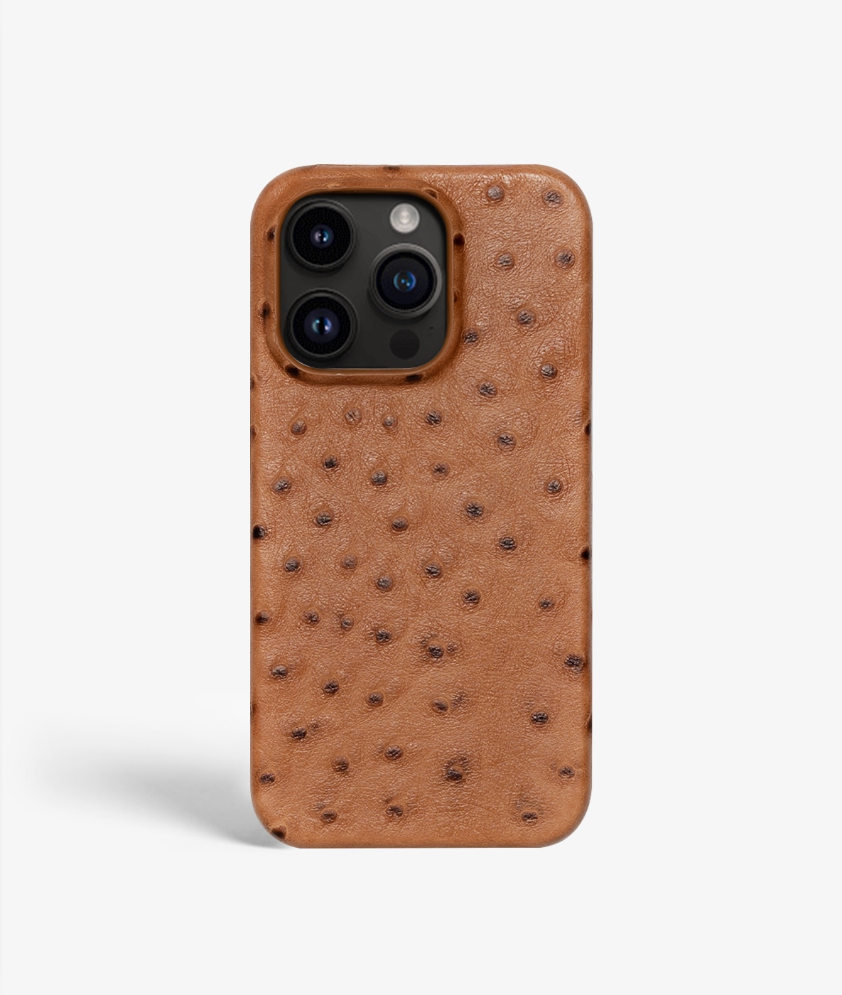 Cover iPhone 13 Pro Ostrich Brun