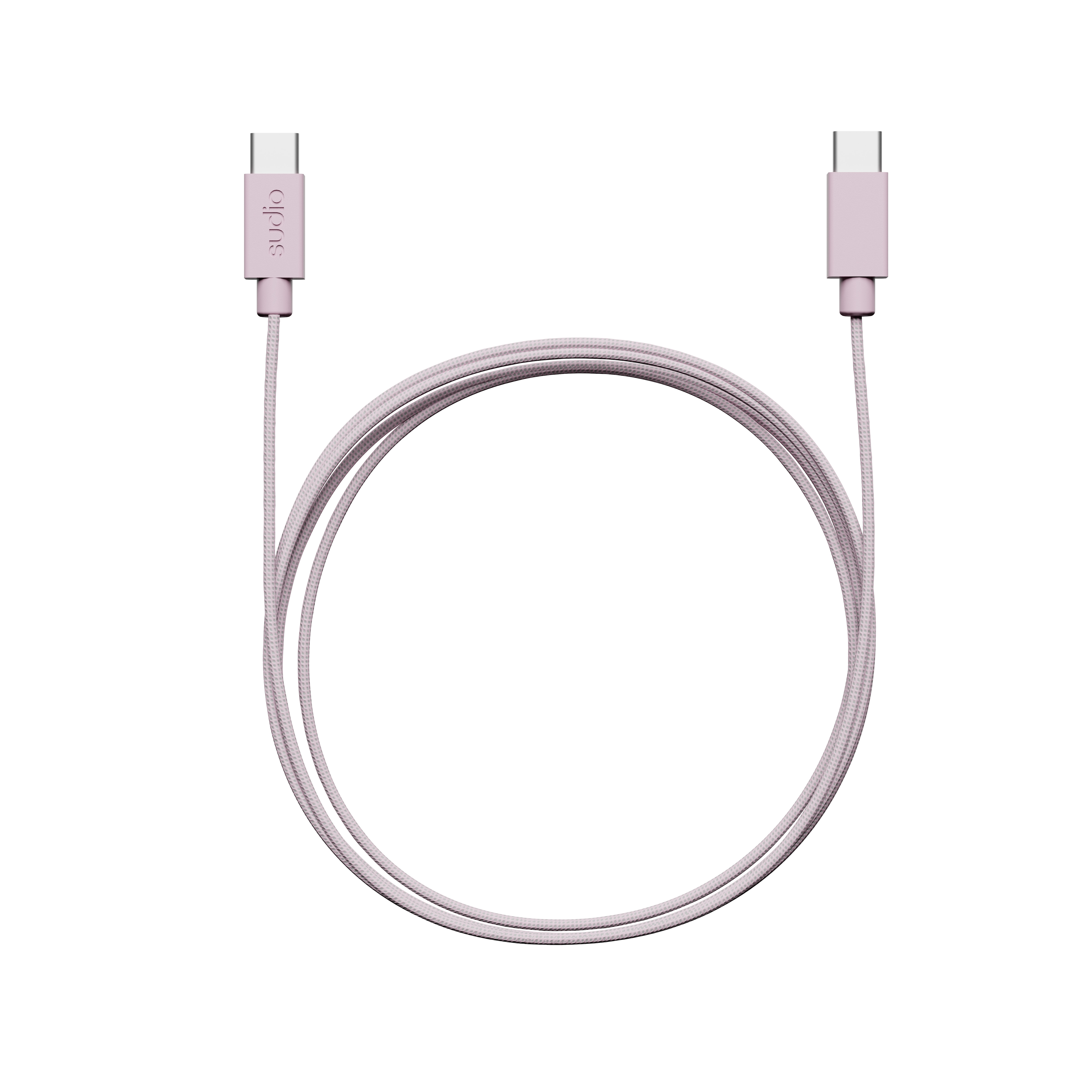 C1-C Opladerkabel USB-C til USB-C 1.8 m Lyserød